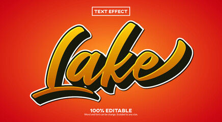 Lake Retro Text Effect