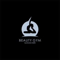 Healthy Gym, Fitness, Yoga Vector Logo