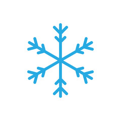 Snowflake icon design template vector isolated illustration