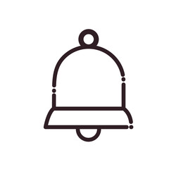 bell line style icon vector design