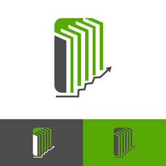 paper books with digital sign for ebook library logo design vector icon