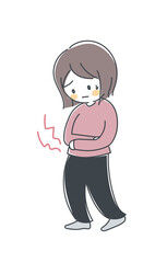 お腹が痛い人・ベクター