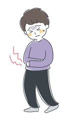 お腹が痛い人・ベクター4