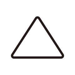 Triangle icon vector illustration sign
