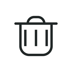 Trash bin icon