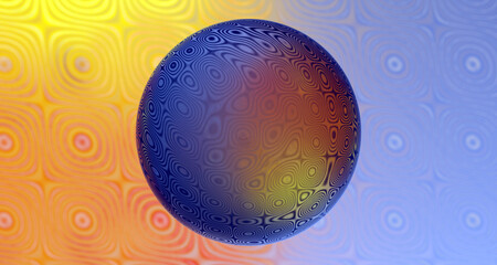 Muster in abstrakter Darstellung für Design. Vielfarbig. 3D Rendering Illustration