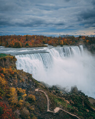 View of American Falls, in Niagara Falls, New York