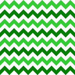 Abstract green white geometric zigzag texture. Vector illustration.