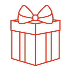 Gift with bowtie vector design