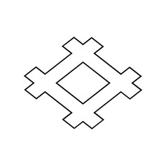 井桁紋・本影の井桁（ほんえいのいげた）