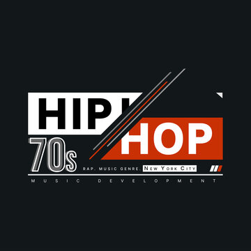 Hip Hop lettering, stylish typography slogan for t-shirts design, clothing, hoodies, etc. Vector print, typography, poster. Global swatches.