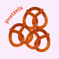 pretzels vector