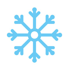 snowflake icon of winter season vector design