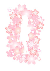 桜をモチーフにした入学•卒業イメージカット