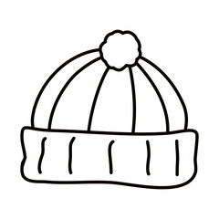winter hat icon vector design