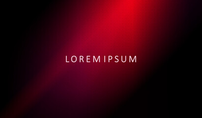 Abstract dark background with gradient of red color, dim silhouette of rays