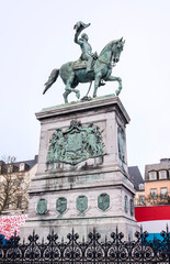 Fototapeta na wymiar To Wilhelm ll Monument installed on Guillaume ll