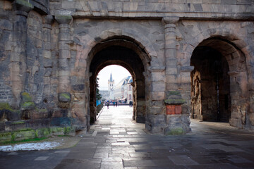 Fototapeta premium Porta Nigra (Black Gate) - the biggest and most well-preserved ancient gates worldwide