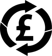 money exchange icon isolated on white background