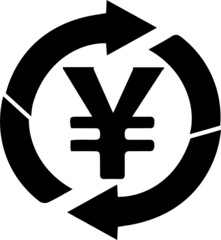 Fototapeta premium money exchange icon isolated on white background