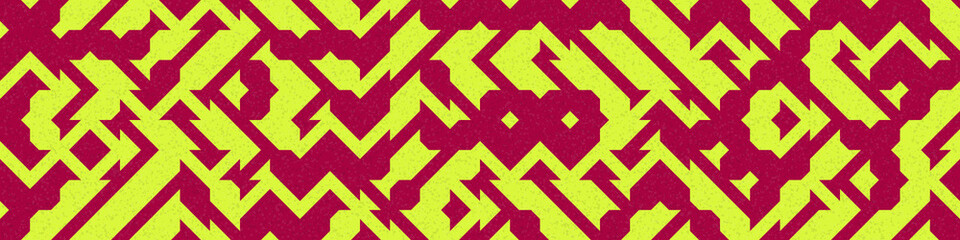 Abstract Geometric Pattern generative computational art illustration