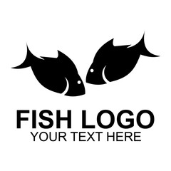 company logo or business logo in the shape of a fish. Creative logo designs with beautiful shapes