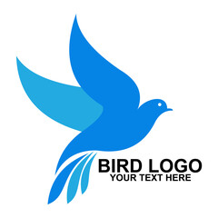 company logo or business logo in the shape of a bird. Creative logo designs with beautiful shapes