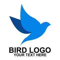 company logo or business logo in the shape of a bird. Creative logo designs with beautiful shapes