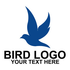 company logo or business logo in the shape of a bird. Creative logo designs with beautiful shapes