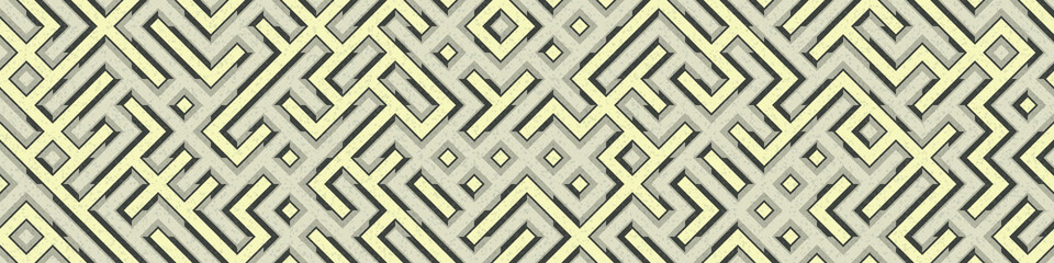 Abstract Geometric Pattern generative computational art illustration