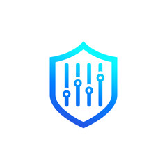 security settings icon with a shield