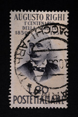 Augusto Righi on an Italian stamp.