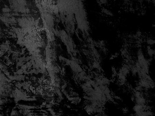 Black and white cement background, Closeup dark grunge texture concrete, Gray wall grungy abstract