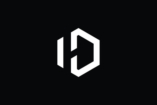 HD logo letter design on luxury background. DH logo monogram initials letter concept. HD icon logo design. DH elegant and Professional letter icon design on black background. H D DH HD