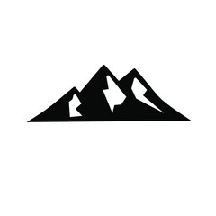 mountain black logo icon design vector flat illustration
