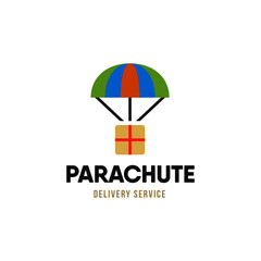 Parachute with first aid box symbol.