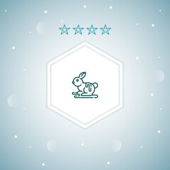     chocolate bunny vector icons illustration