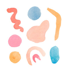 prints on white background