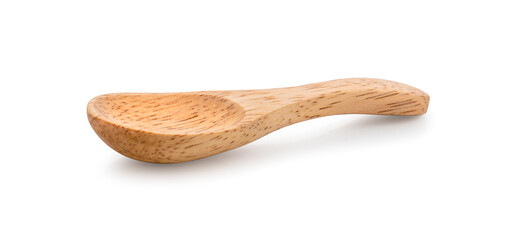 Wooden Spoon isolated on a white background.