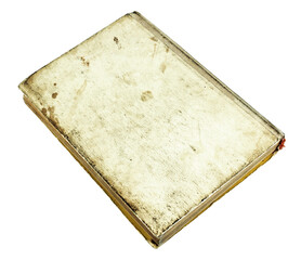 Old vintage book isolated on white background