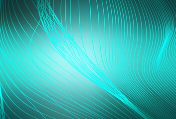 Light Green vector blurred shine abstract background.