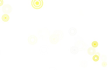 Light Yellow vector background with spots.