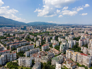 Obraz premium Aerial view of South Park in city of Sofia, Bulgaria