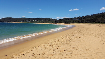 Fototapeta na wymiar Putty Beach Near the Bouddi Coastal Walk New South Wales Australia