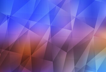 Light Blue, Yellow vector abstract polygonal pattern.