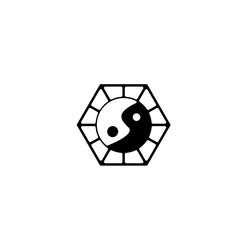 logo emblem martial symbol illustration circle abstract design vector