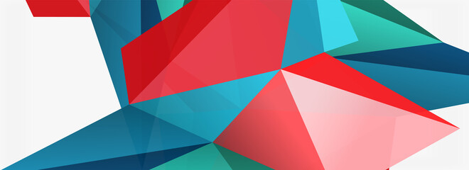 3d mosaic abstract backgrounds, low poly shape geometric design