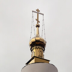 Fototapeta na wymiar Domes of the Orthodox Church