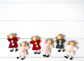 small handcrafted dolls