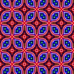  colorful symmetrical repeating patterns for textiles, ceramic tiles, wallpapers and designs. seamless image. 